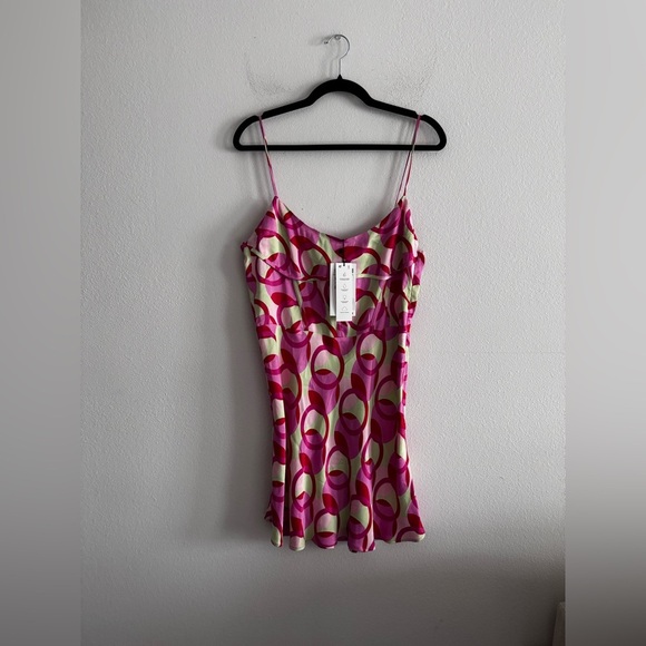 NWT Zara Pattern Mini Dress L - Picture 2 of 9